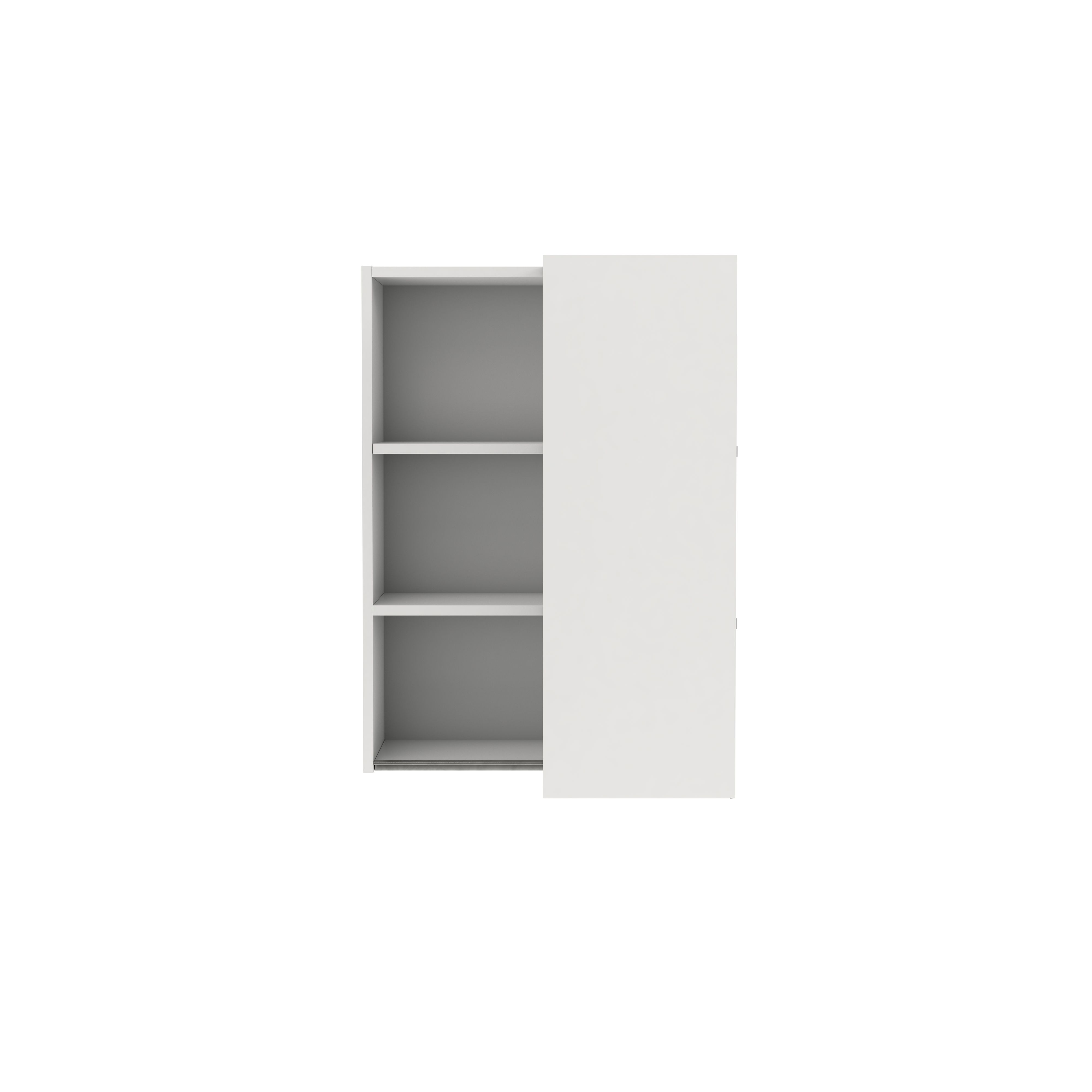 GoodHome Caraway Innovo Matt White Tall Wall cabinet, (W)655mm (D)320mm
