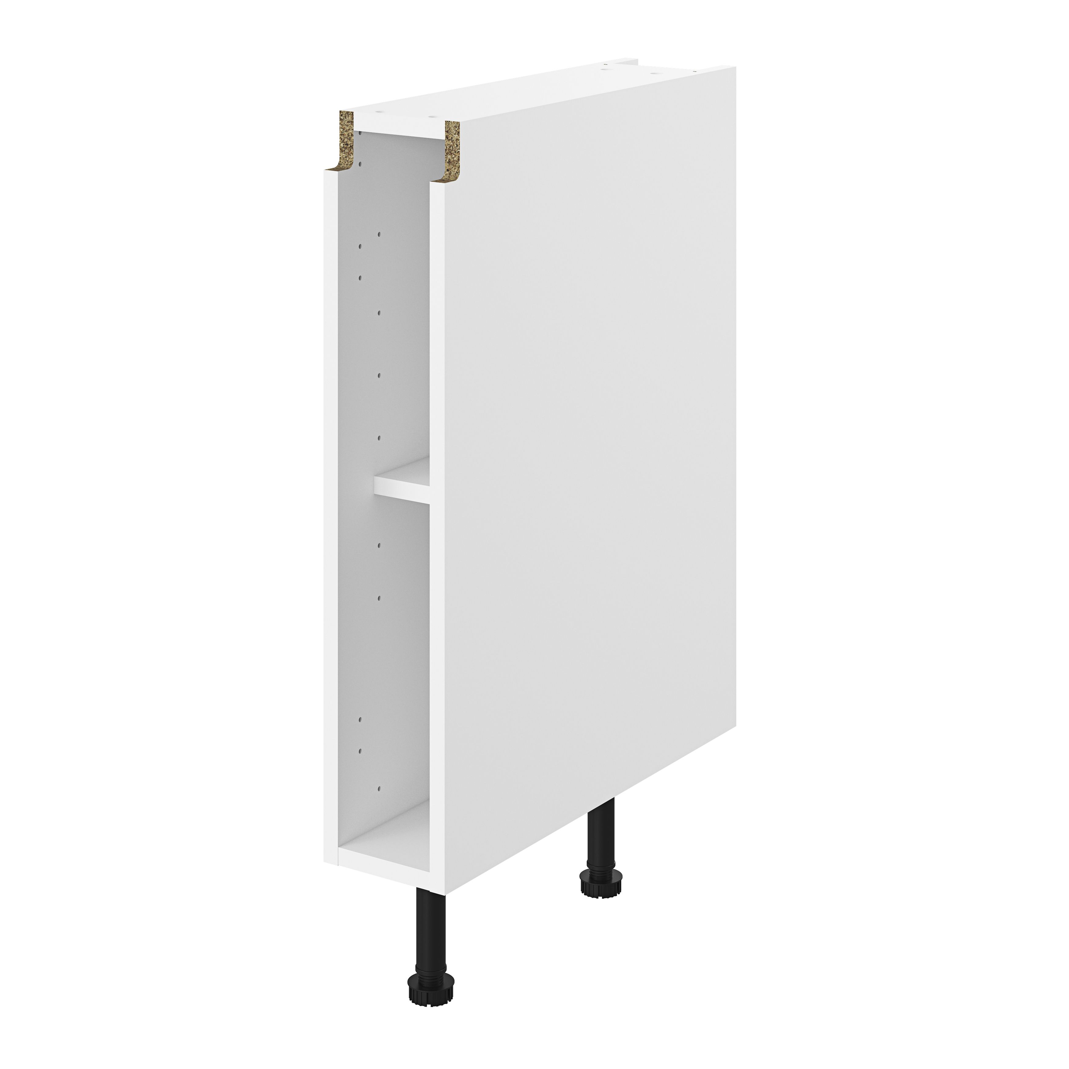 GoodHome Caraway Innovo White Base (W)150mm Tradepoint
