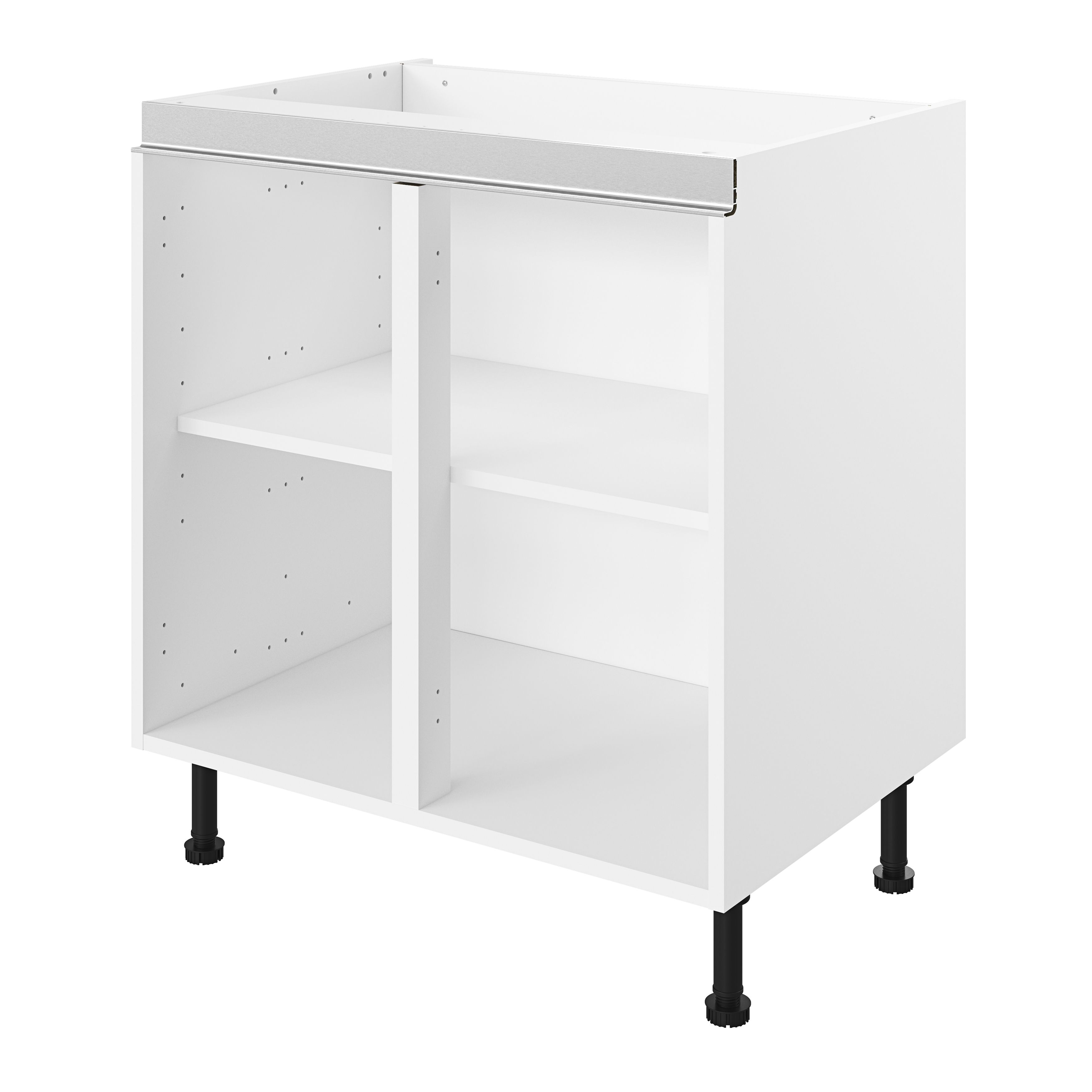GoodHome Caraway Innovo White Base cabinet, (W)800mm