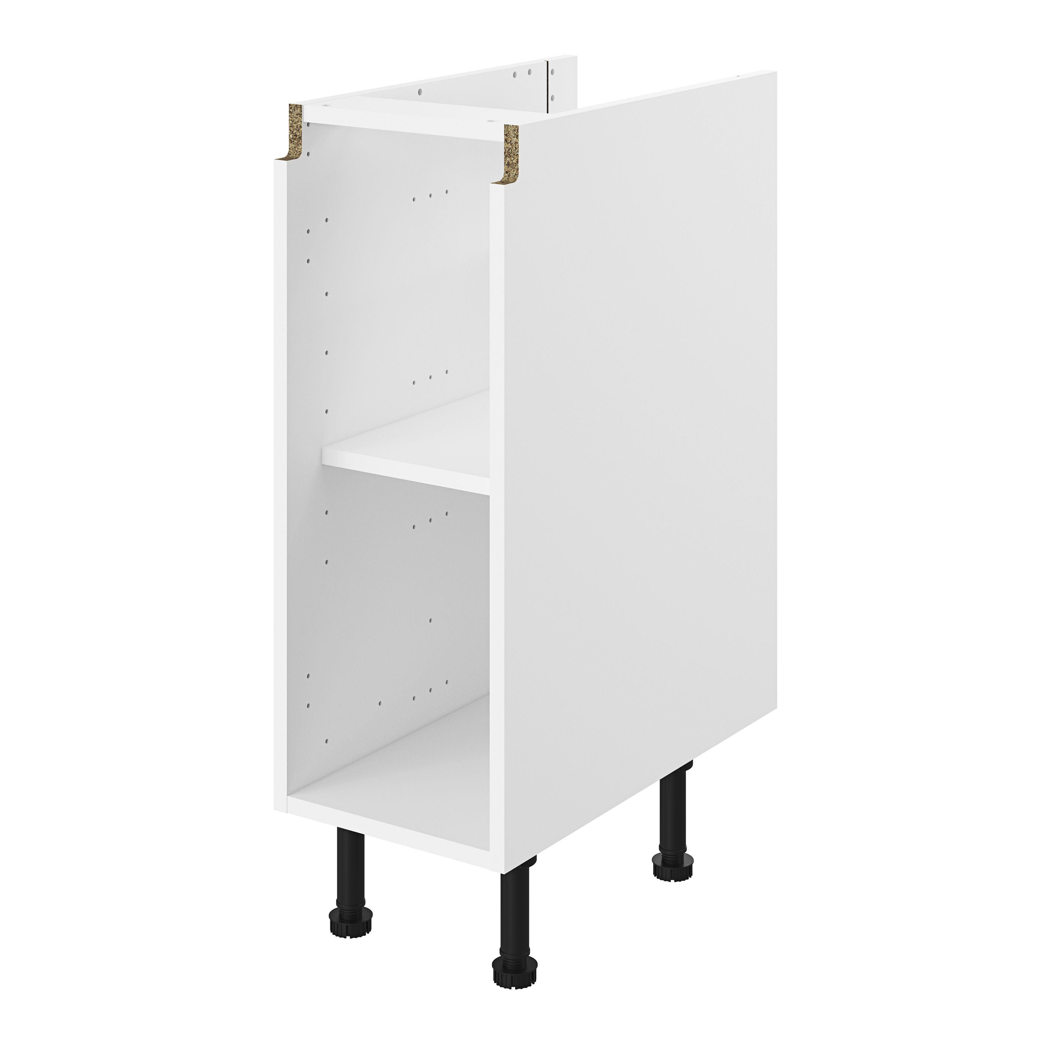 GoodHome Caraway Innovo White Base unit, (W)300mm