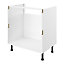 GoodHome Caraway Innovo White Drawer Base cabinet, (W)1000mm
