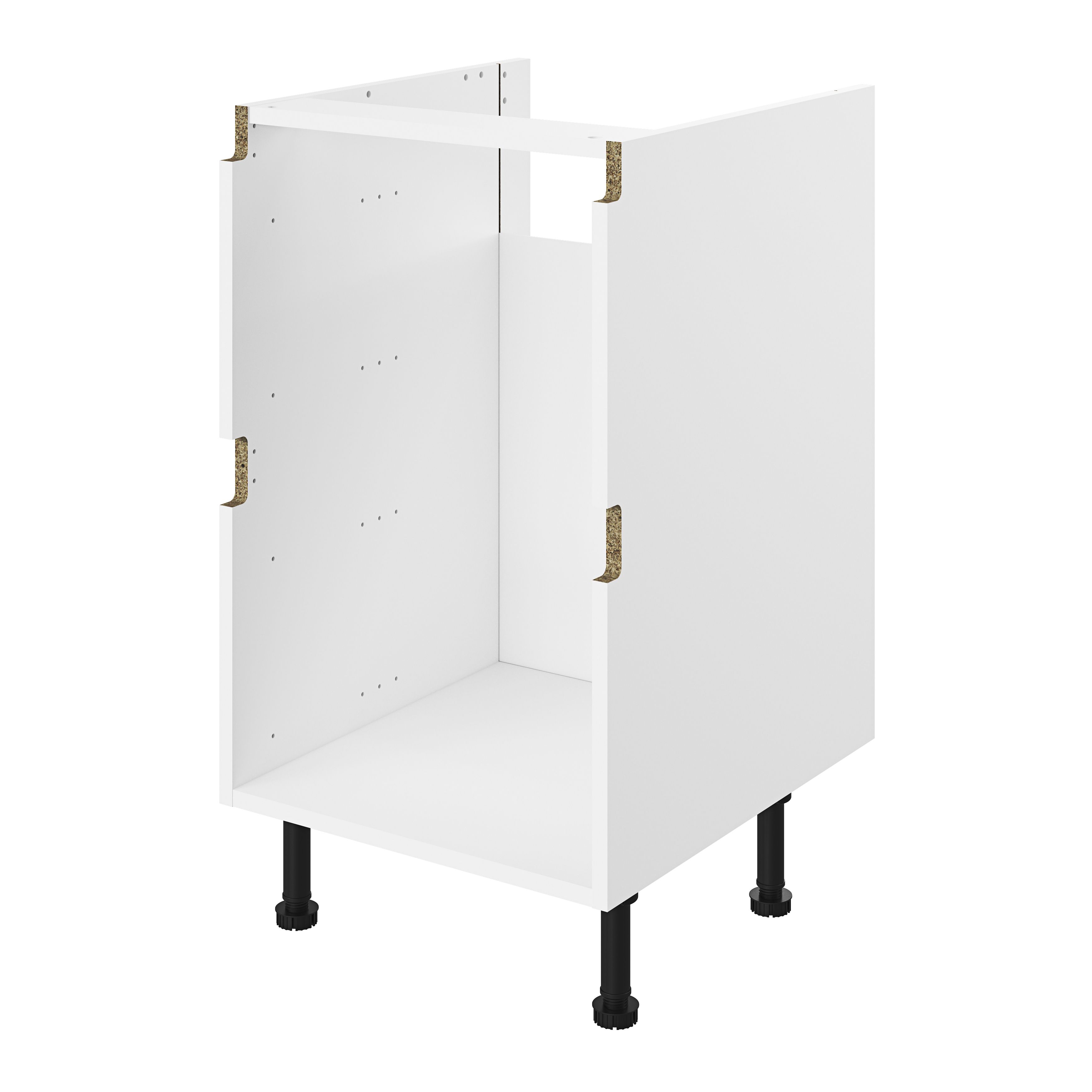 GoodHome Caraway Innovo White Drawer Base unit, (W)500mm