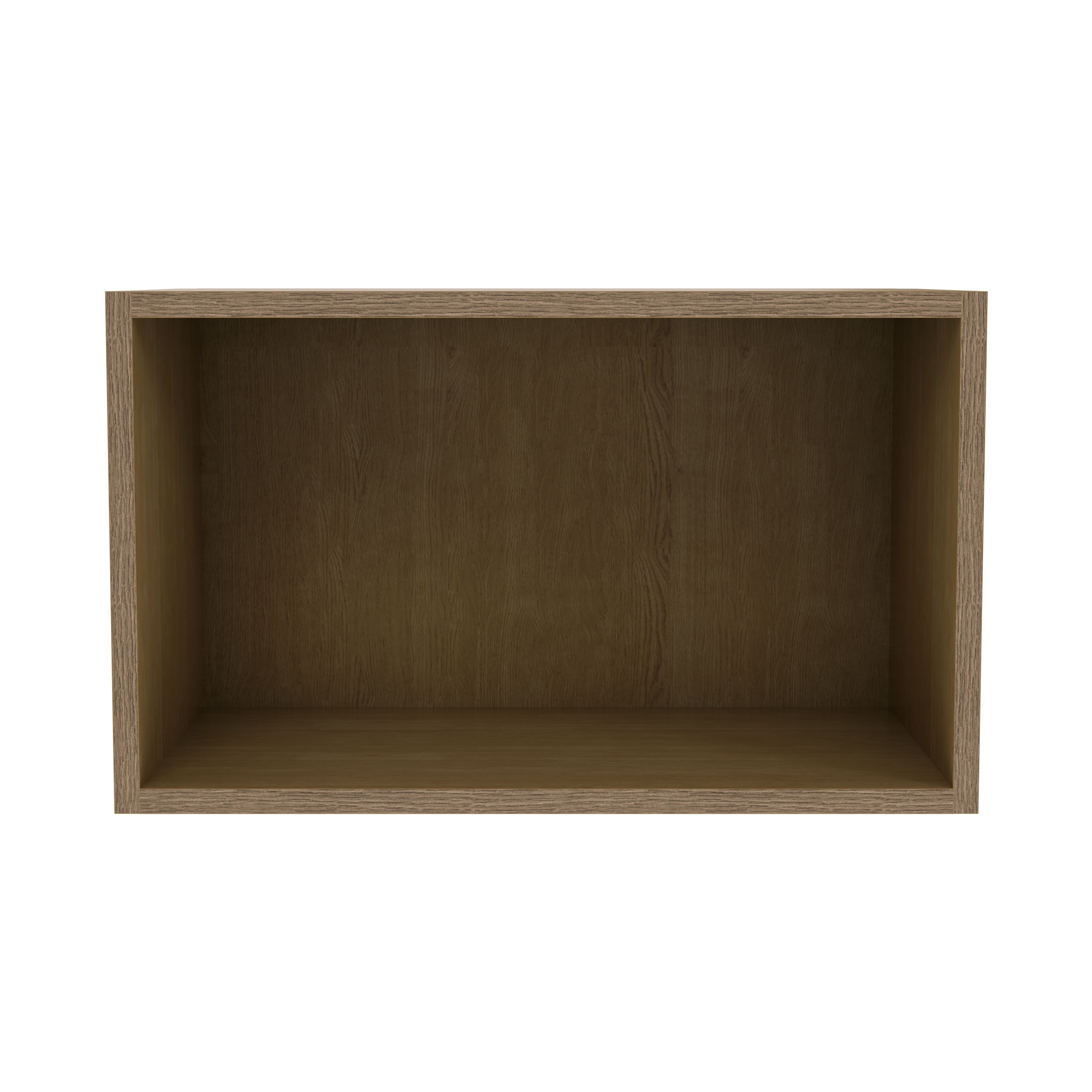 GoodHome Caraway Light oak effect Bridging Wall cabinet, (W)600mm (D)340mm