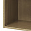 GoodHome Caraway Light oak effect Bridging Wall cabinet, (W)600mm (D)340mm