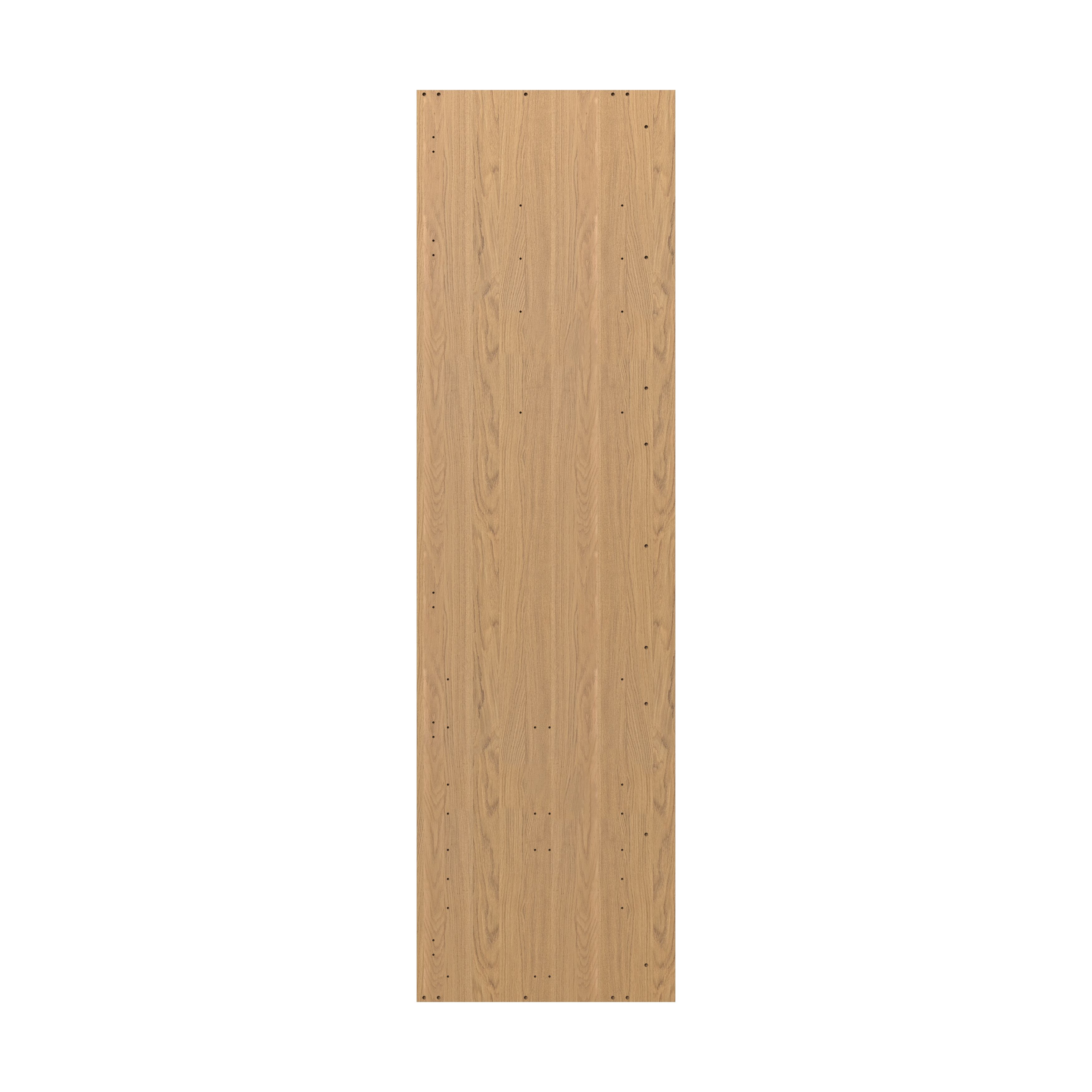 GoodHome Caraway Matt brown oak effect Standard End panel (H)2160mm (W)570mm, Pack of 2