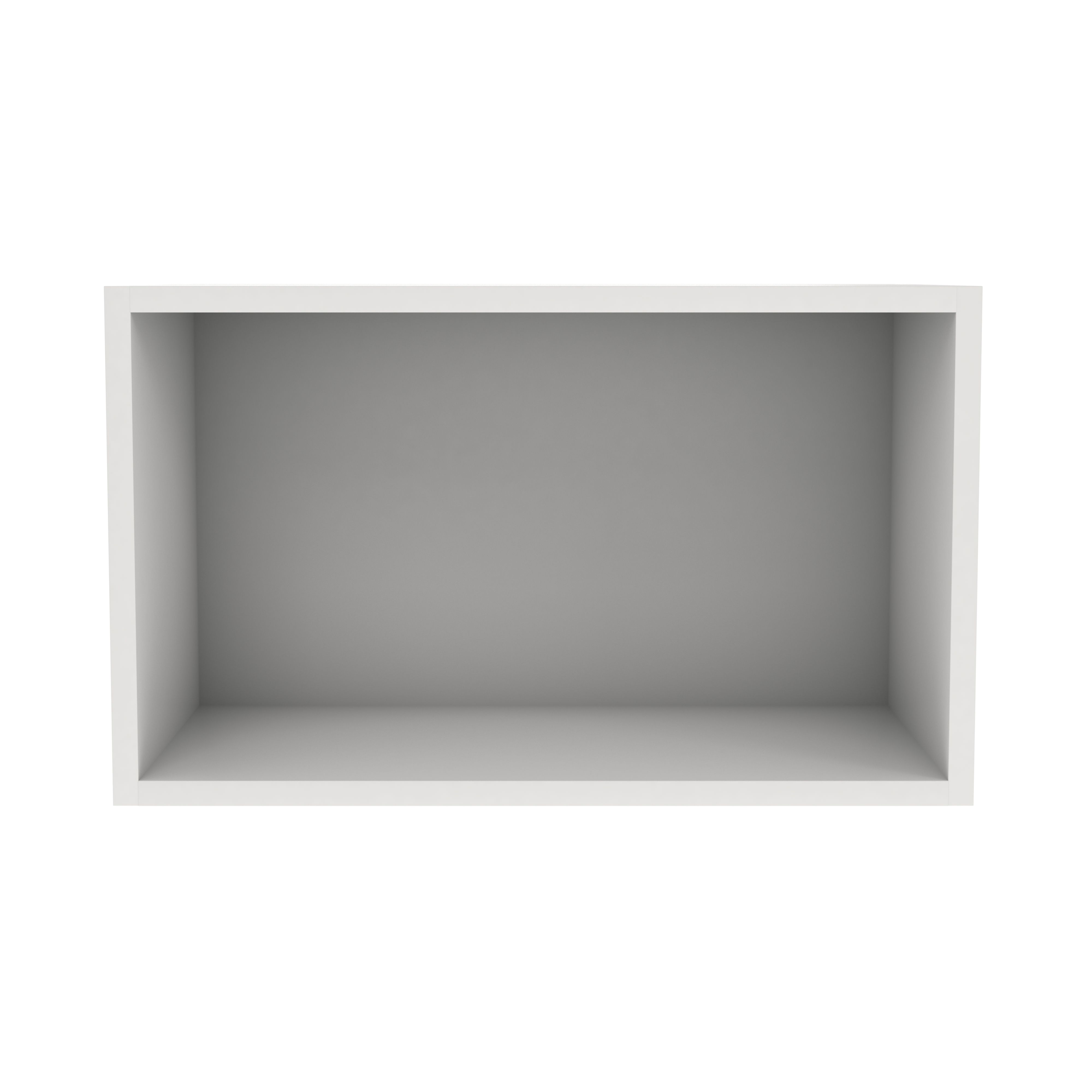 GoodHome Caraway Matt White Bridging Wall cabinet, (W)600mm (D)320mm