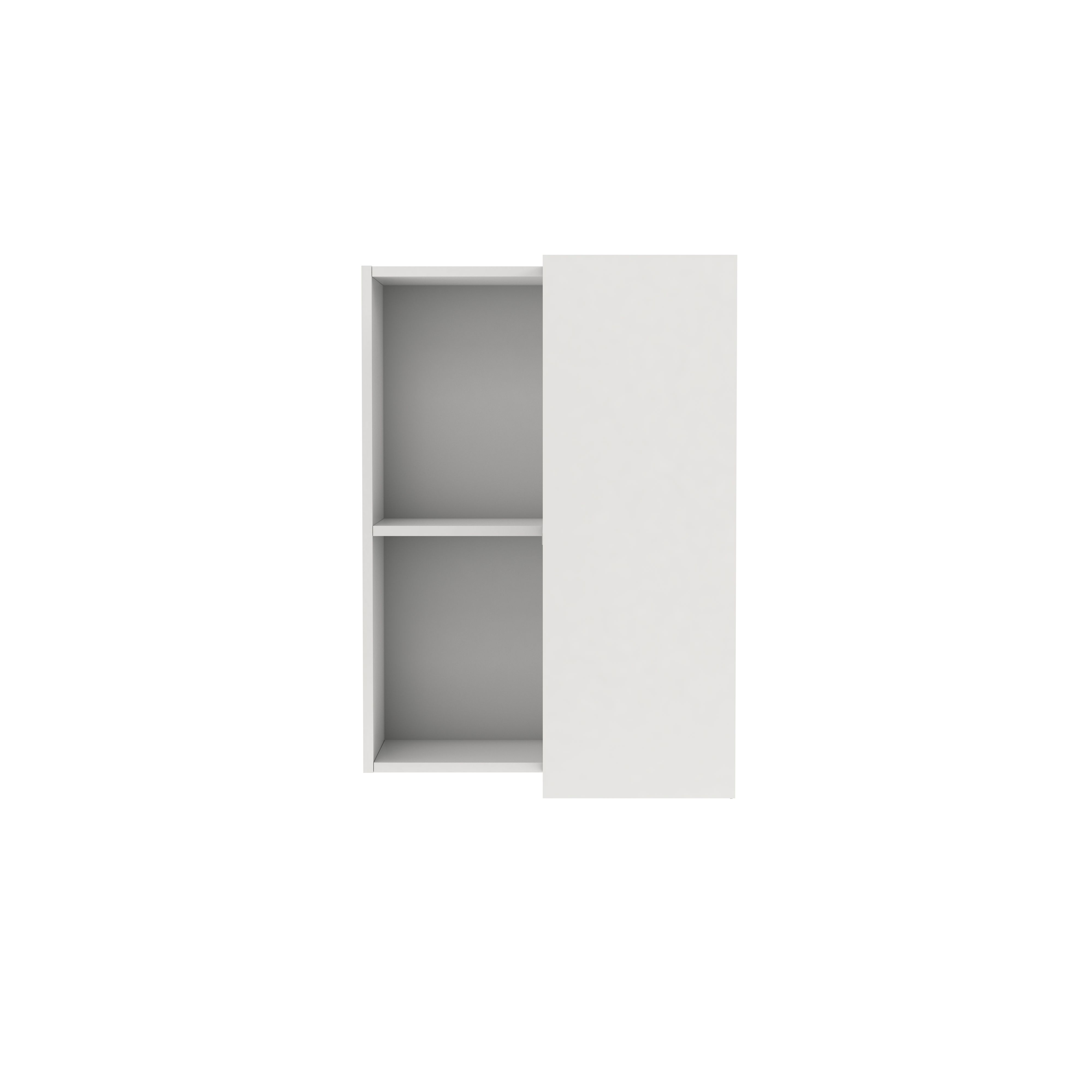 GoodHome Caraway Matt White Corner Wall cabinet, (W)630mm (D)320mm