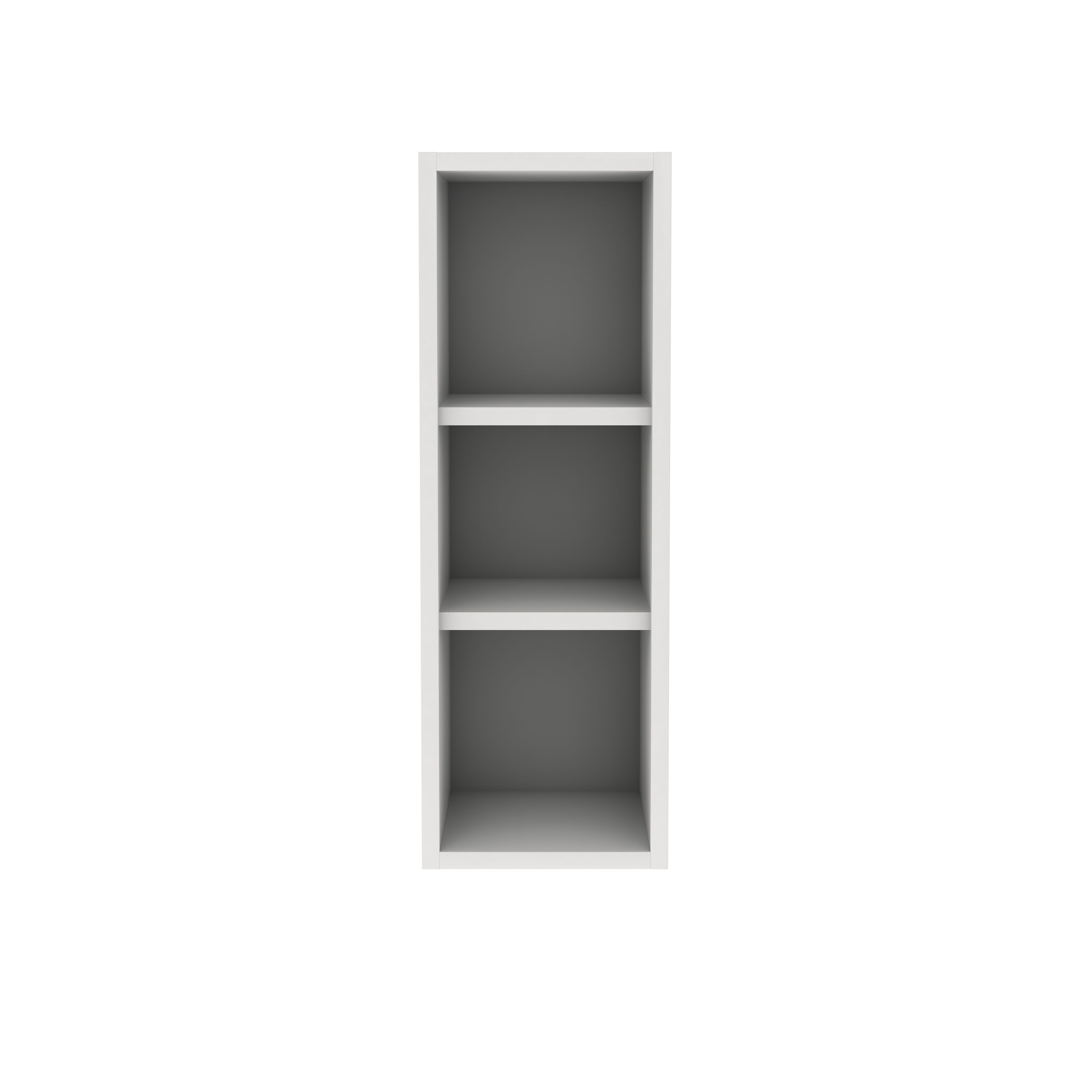 GoodHome Caraway Matt White Standard Wall cabinet, (W)250mm (D)320mm