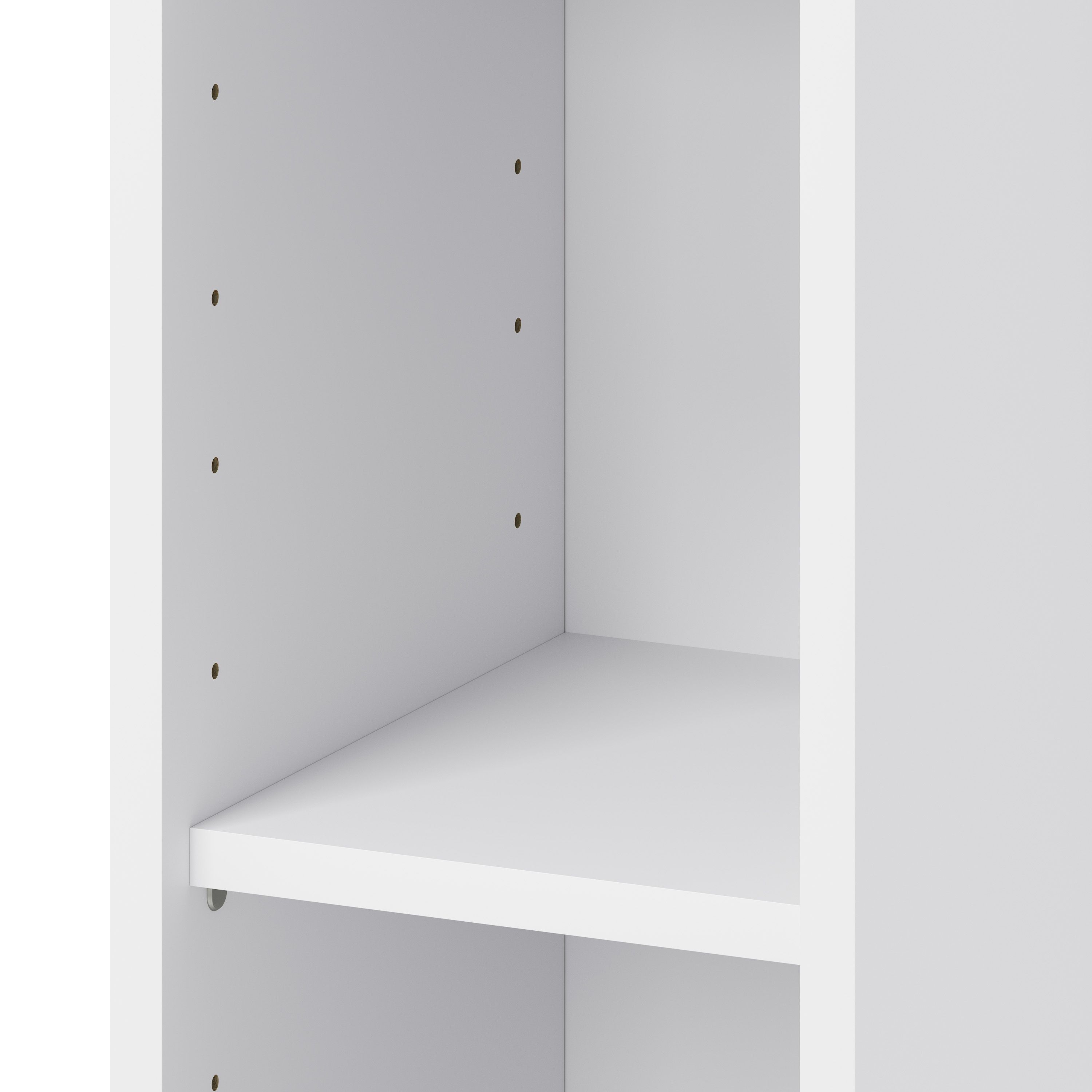 GoodHome Caraway Matt White Tall Wall cabinet, (W)250mm (D)320mm