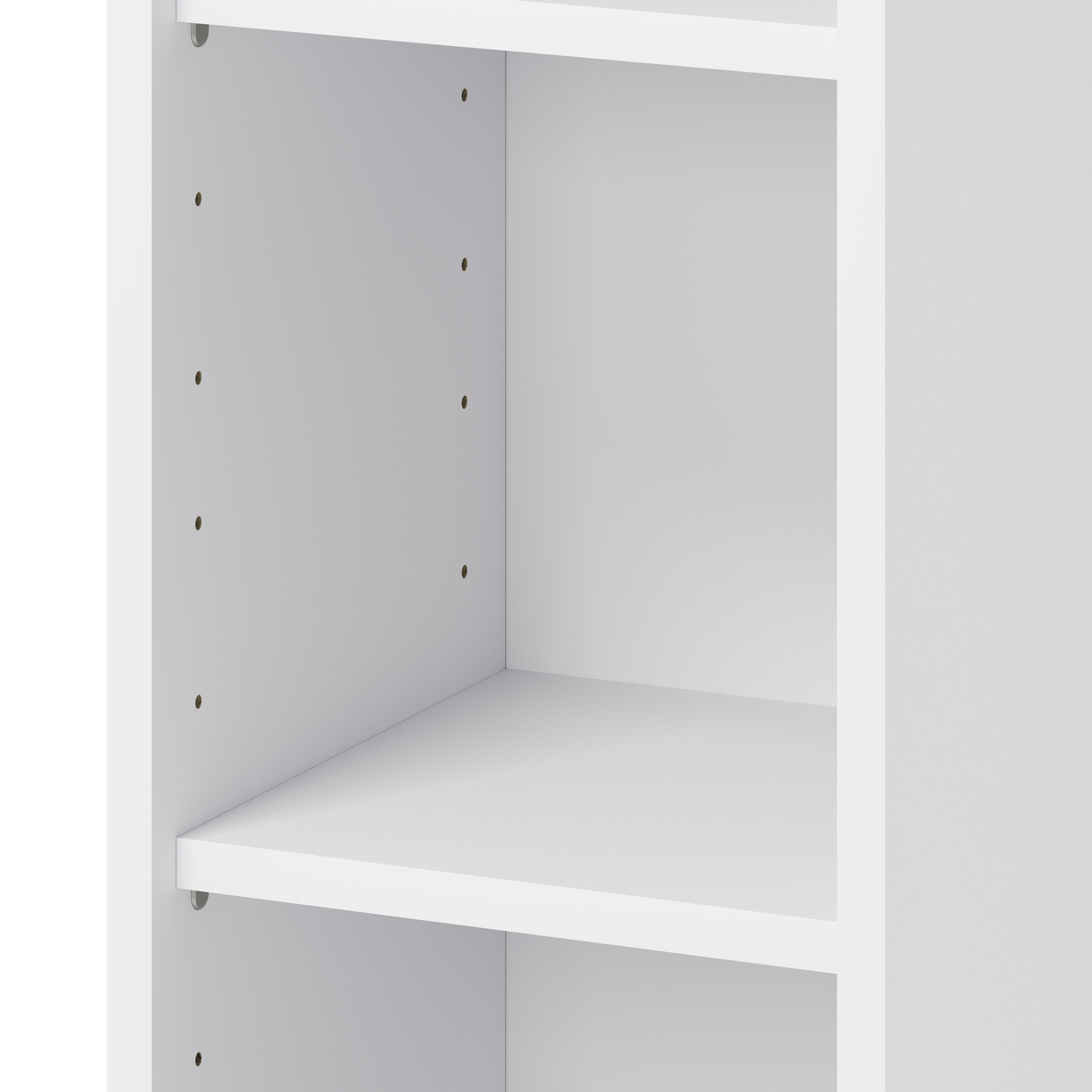 GoodHome Caraway Matt White Tall Wall cabinet, (W)300mm (D)320mm