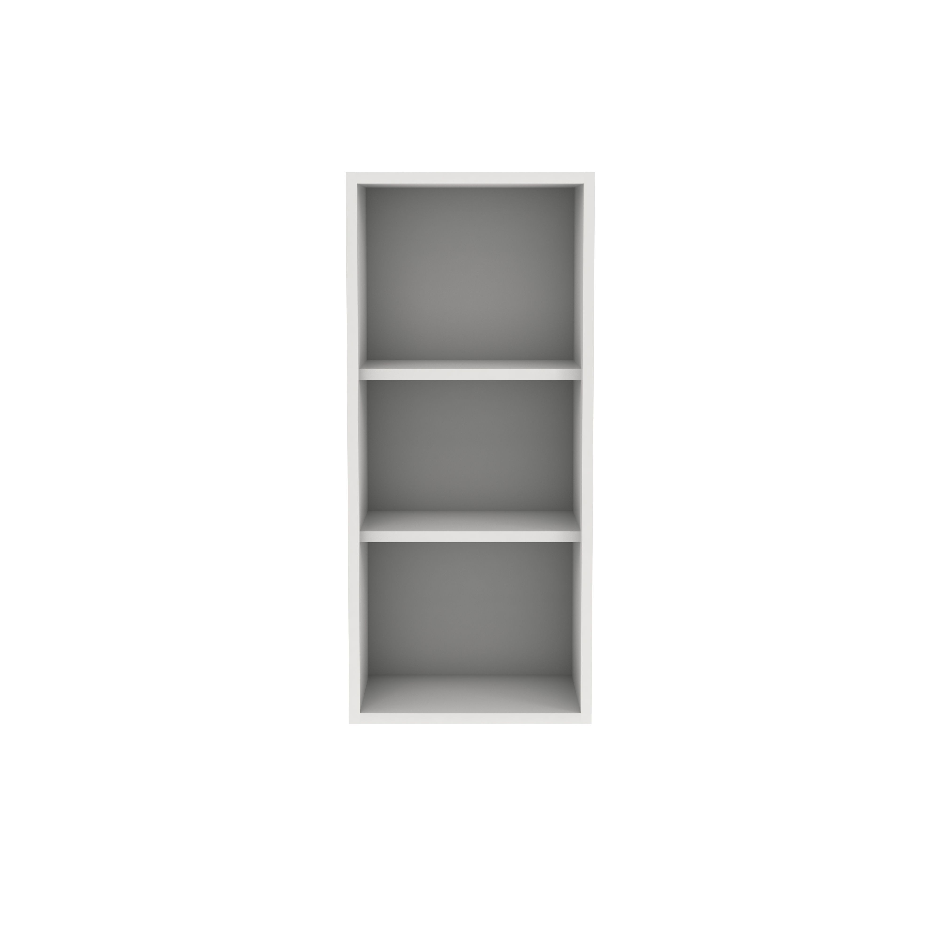 GoodHome Caraway Matt White Tall Wall cabinet, (W)400mm (D)320mm