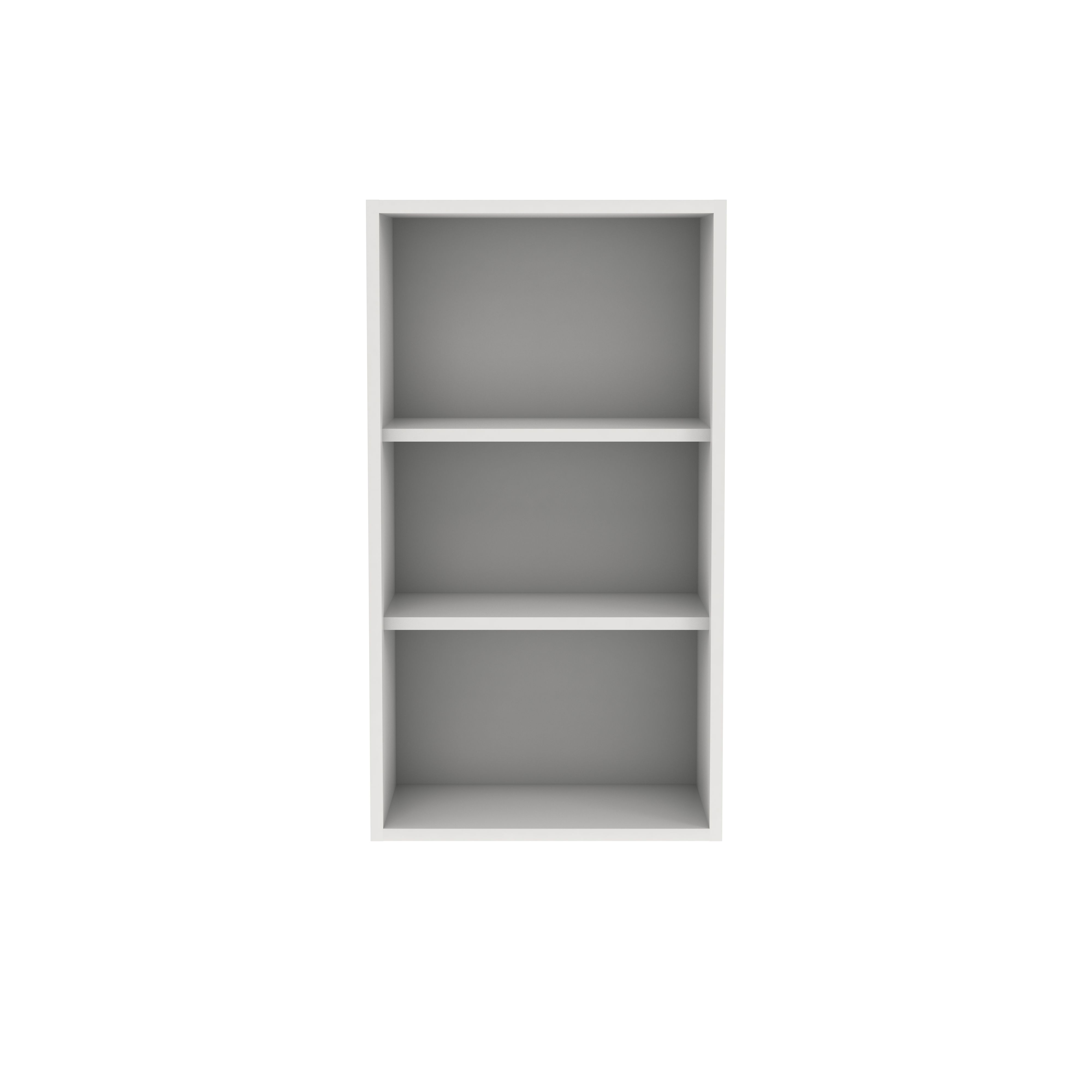 GoodHome Caraway Matt White Tall Wall cabinet, (W)500mm (D)320mm