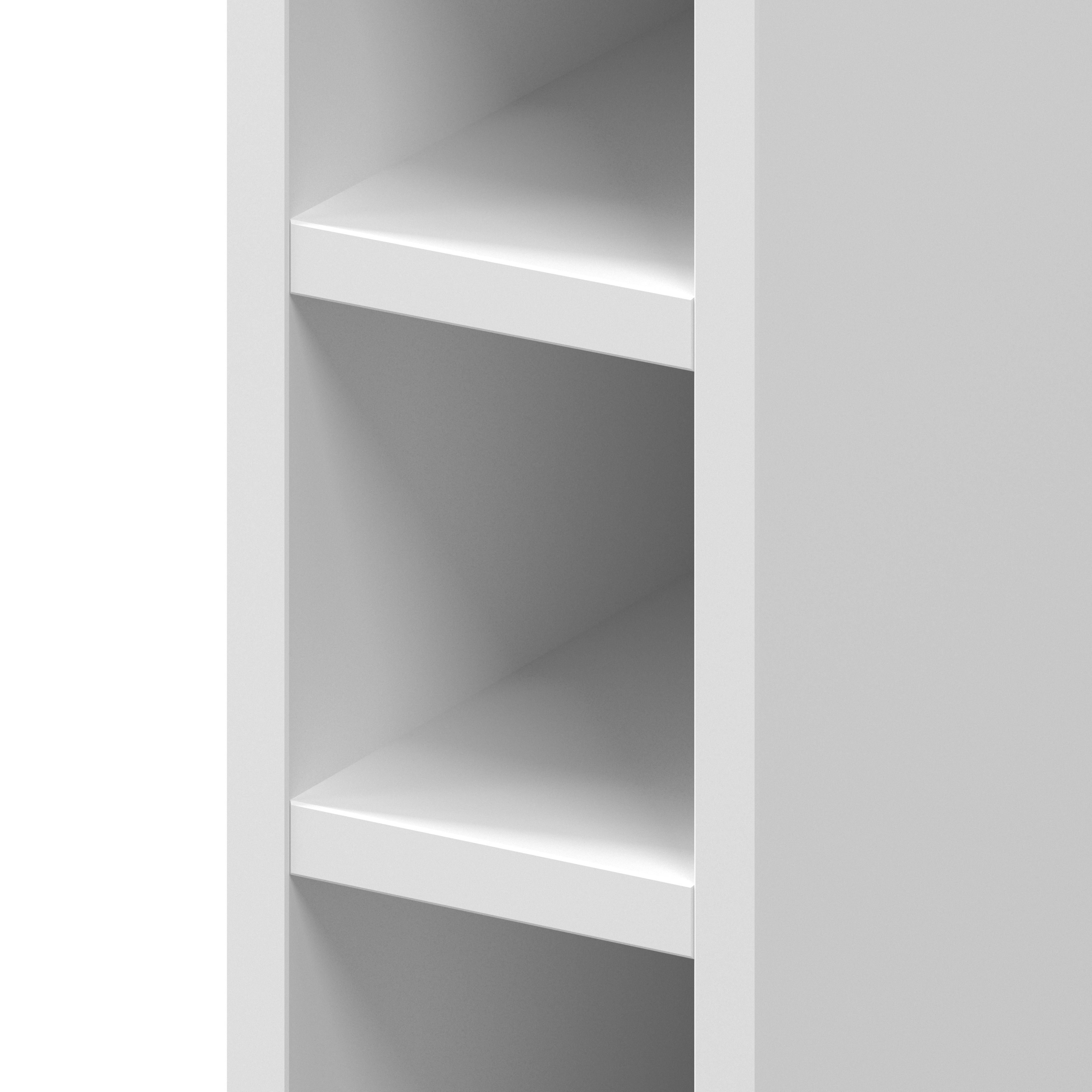 GoodHome Caraway Matt White Wine rack, (H)720mm (W)150mm