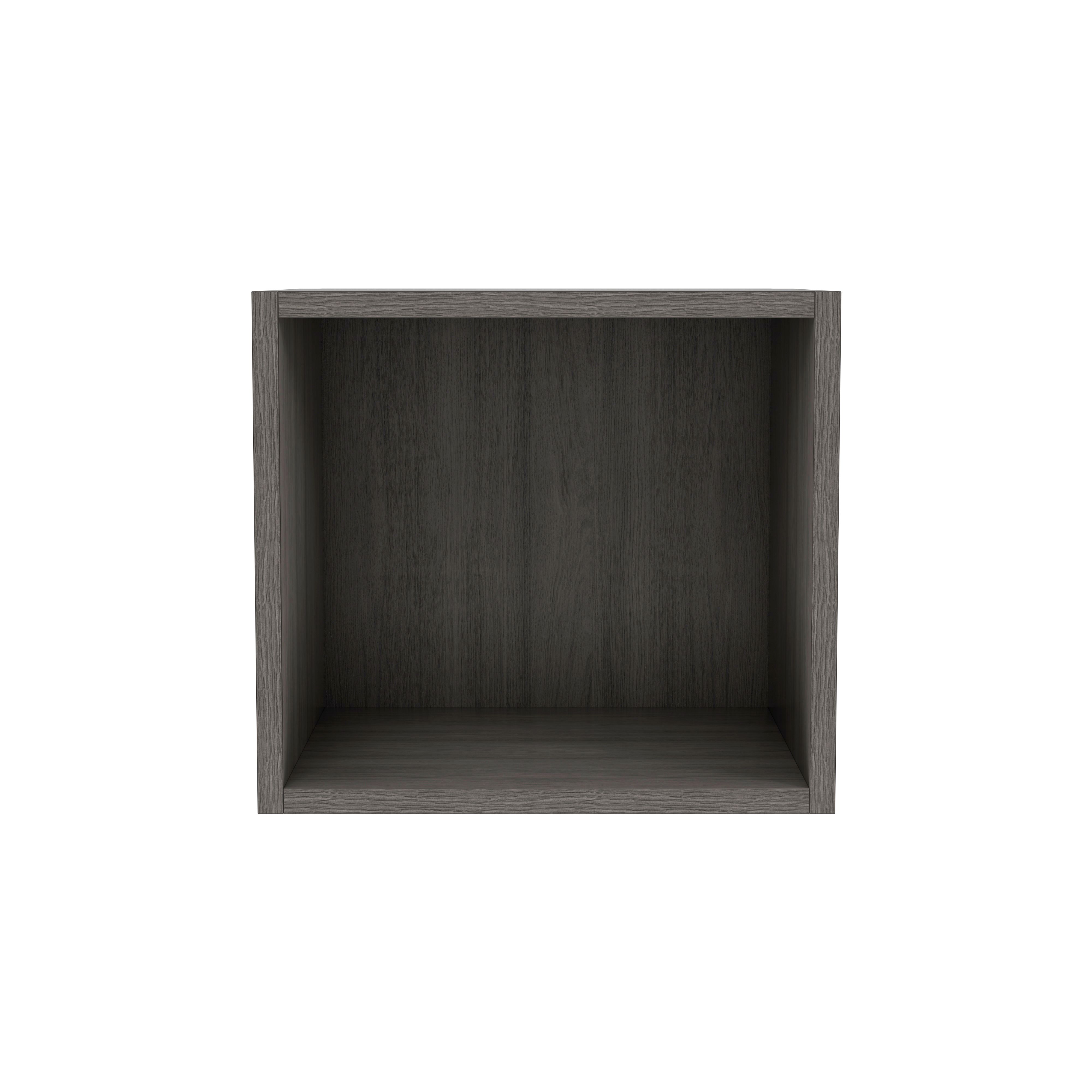 GoodHome Caraway Oak effect Grey Bridging Wall cabinet, (W)400mm (D)340mm