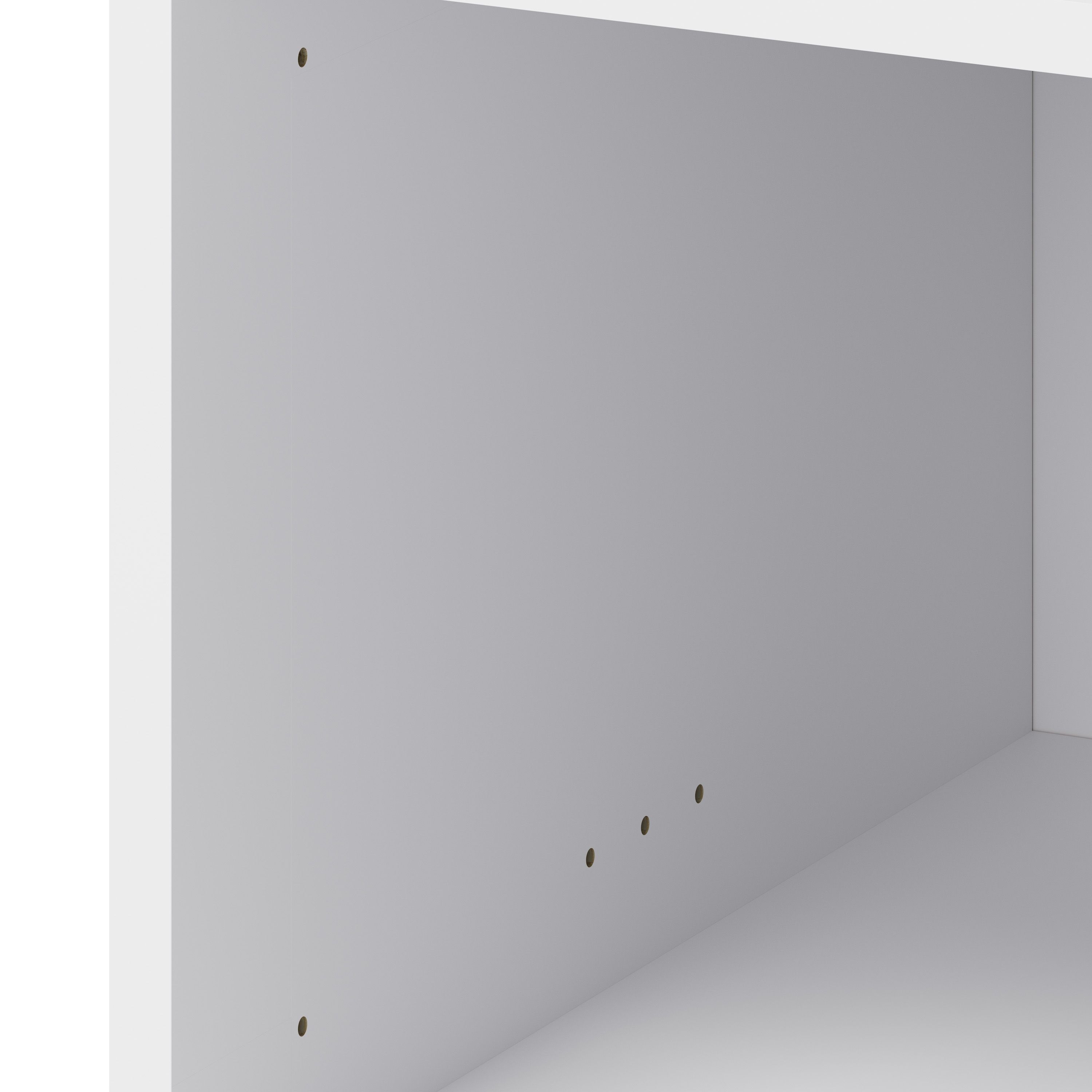 GoodHome Caraway White Half height Base unit, (W)400mm