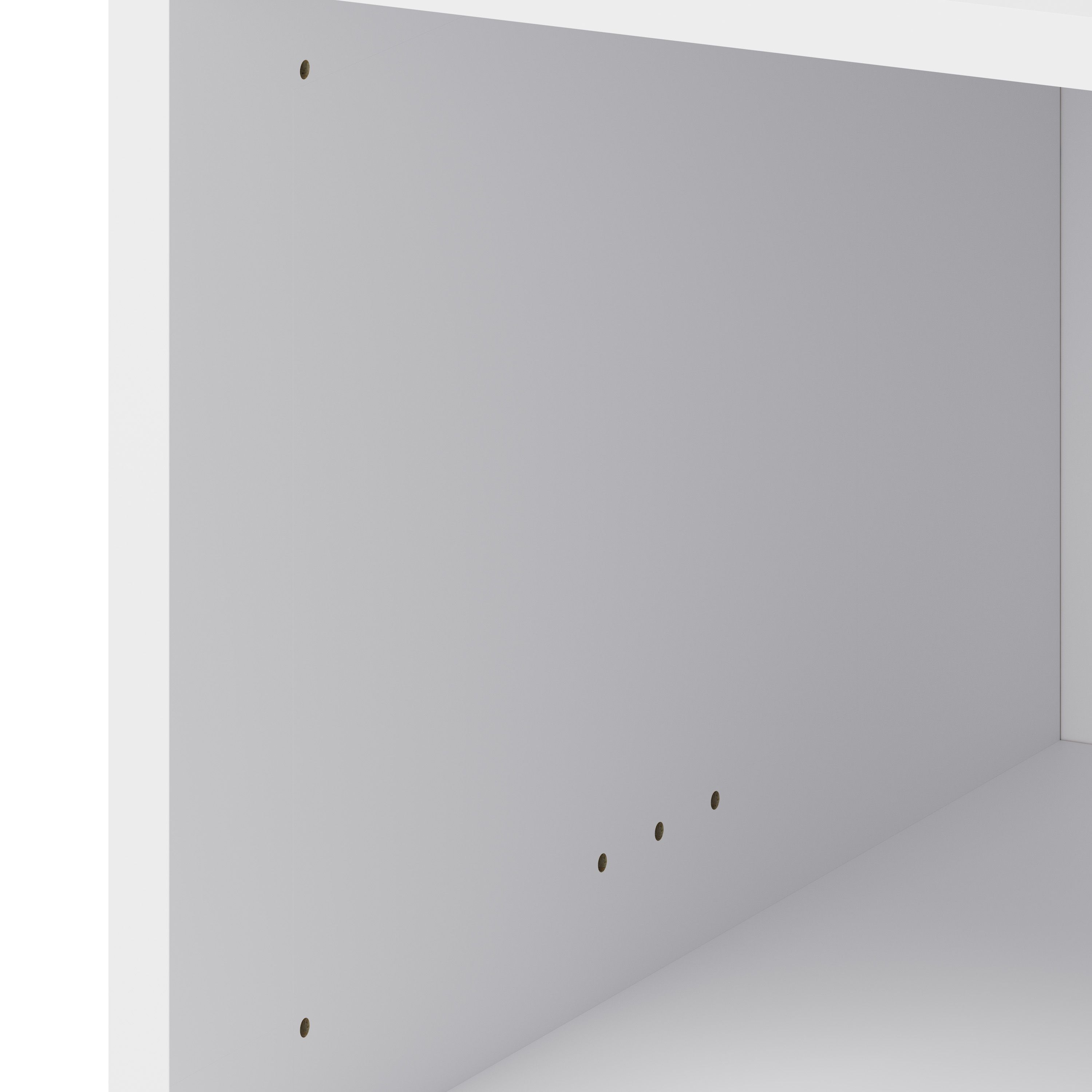 GoodHome Caraway White Half height Base unit, (W)600mm
