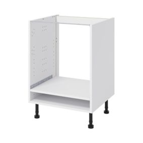 GoodHome Caraway White Oven housing Base unit, (W)600mm