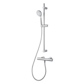 GoodHome Cavally 3-spray pattern Wall-mounted Thermostatic Mixer Shower