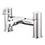 GoodHome Cavally Chrome effect Deck-mounted Manual Single Bath Filler Tap