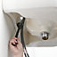 GoodHome Cavally Tall Matt Black Round Deck-mounted Manual Sink or worktop Mono mixer Tap