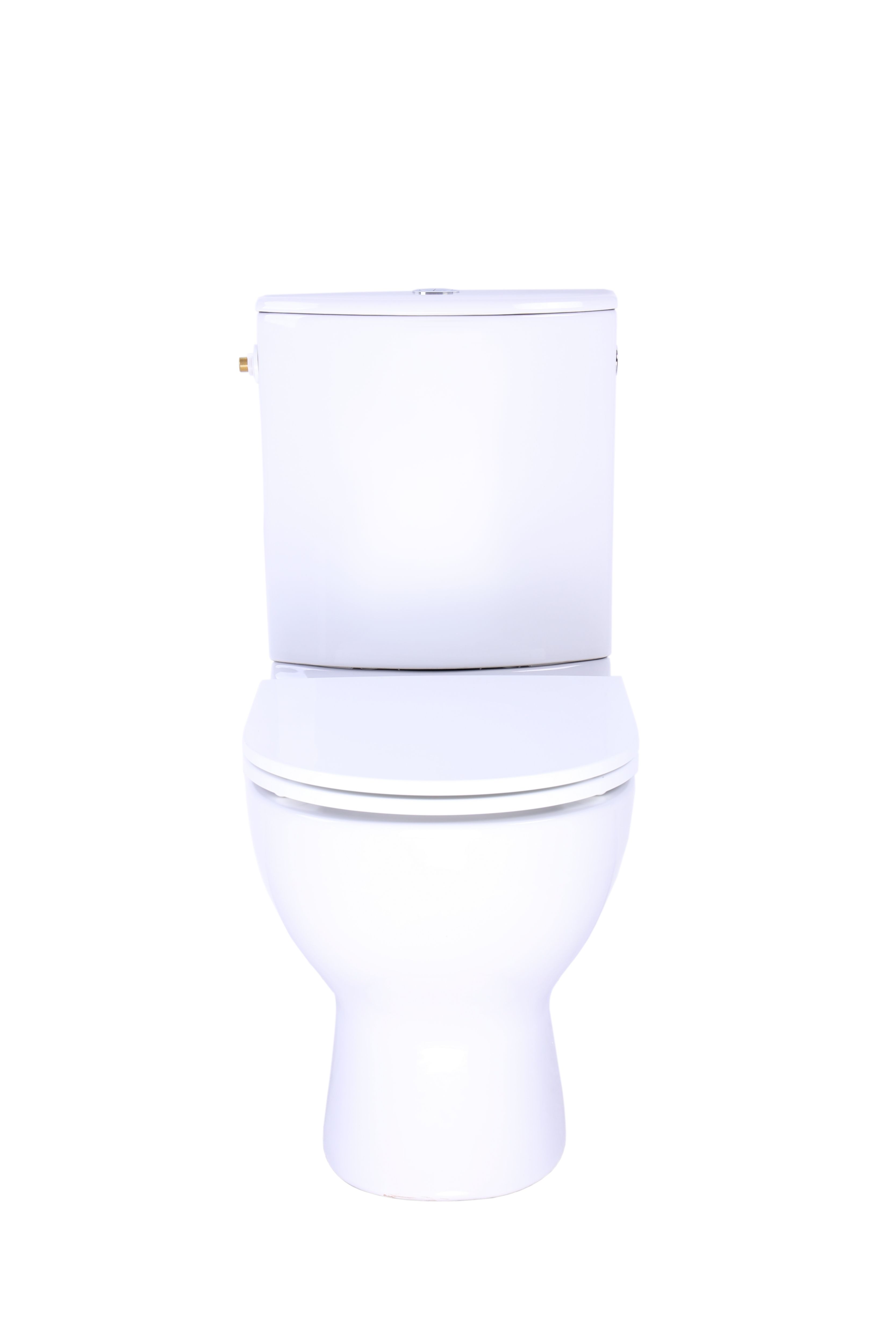 GoodHome Cavally White Close-coupled Toilet set with Soft close seat