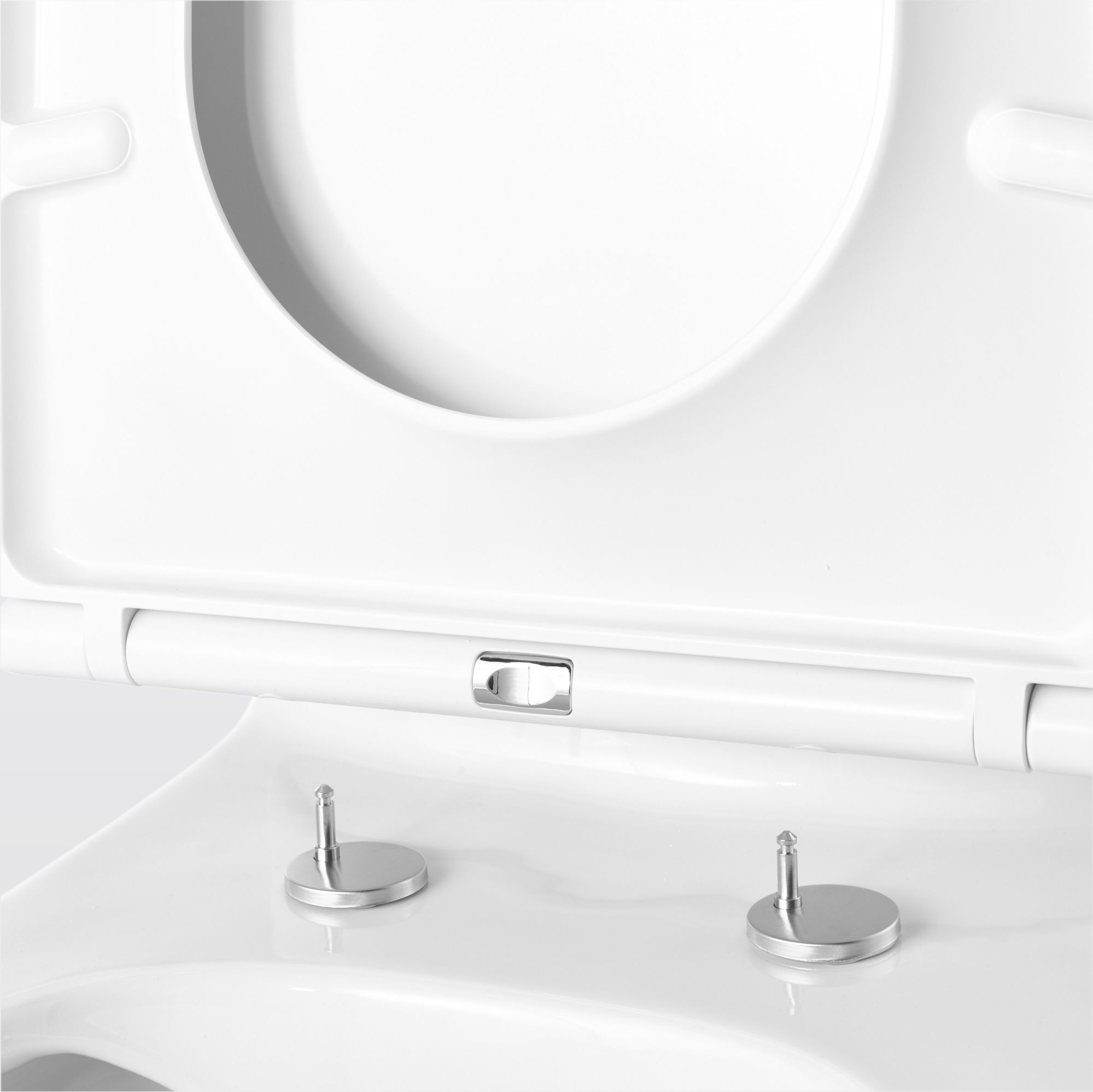 GoodHome Cavally White Closed back close-coupled Floor-mounted Toilet & full pedestal basin (W)370mm (H)830mm