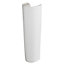 GoodHome Cavally White Oval Floor-mounted Full pedestal Basin (H)70.5cm (W)20.7cm