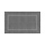 GoodHome Cellna Anthracite Cotton Bath mat (L)1200mm (W)700mm