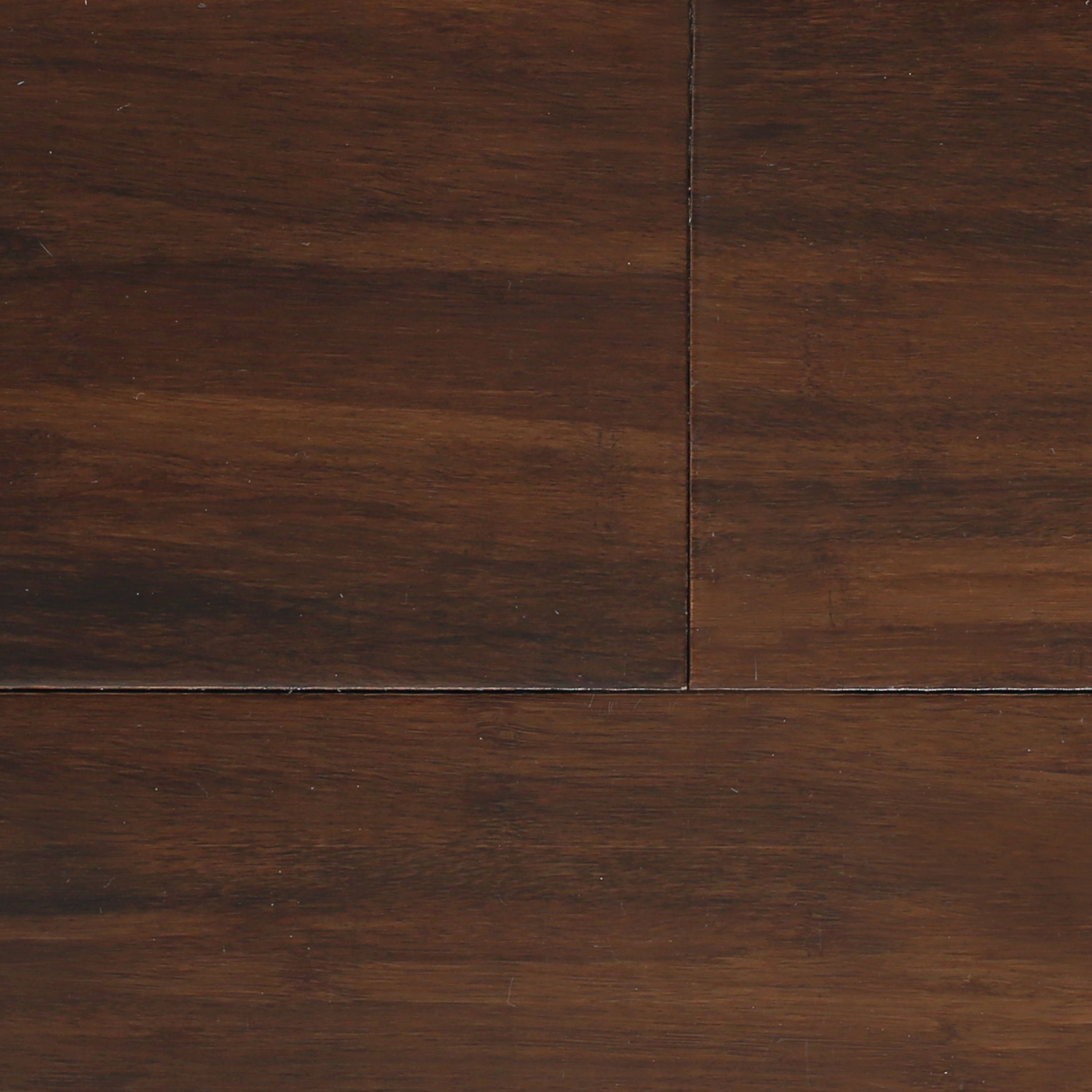 GoodHome Chaiya Dark Wood effect Bamboo Real wood top layer flooring, 1.67m²