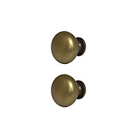 GoodHome Chervil Antique brass effect Kitchen cabinets Pull handle (L)32mm