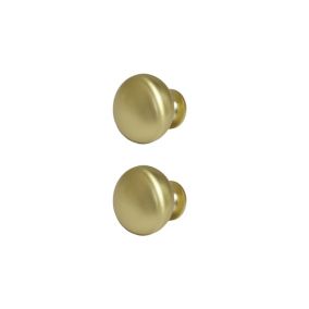 GoodHome Chervil Brass effect Kitchen cabinets Pull Handle (L)32mm