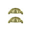 GoodHome Chervil Brass effect Kitchen cabinets Pull Handle (L)94.6mm