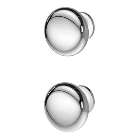 GoodHome Chervil Chrome effect Kitchen cabinets Pull Handle (L)32mm
