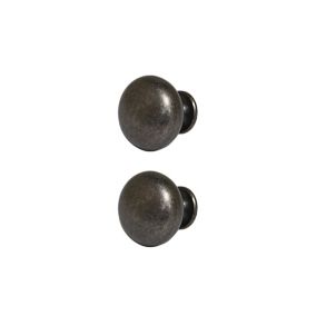 GoodHome Chervil Satin Pewter effect Kitchen cabinets Pull handle (L)3.2cm