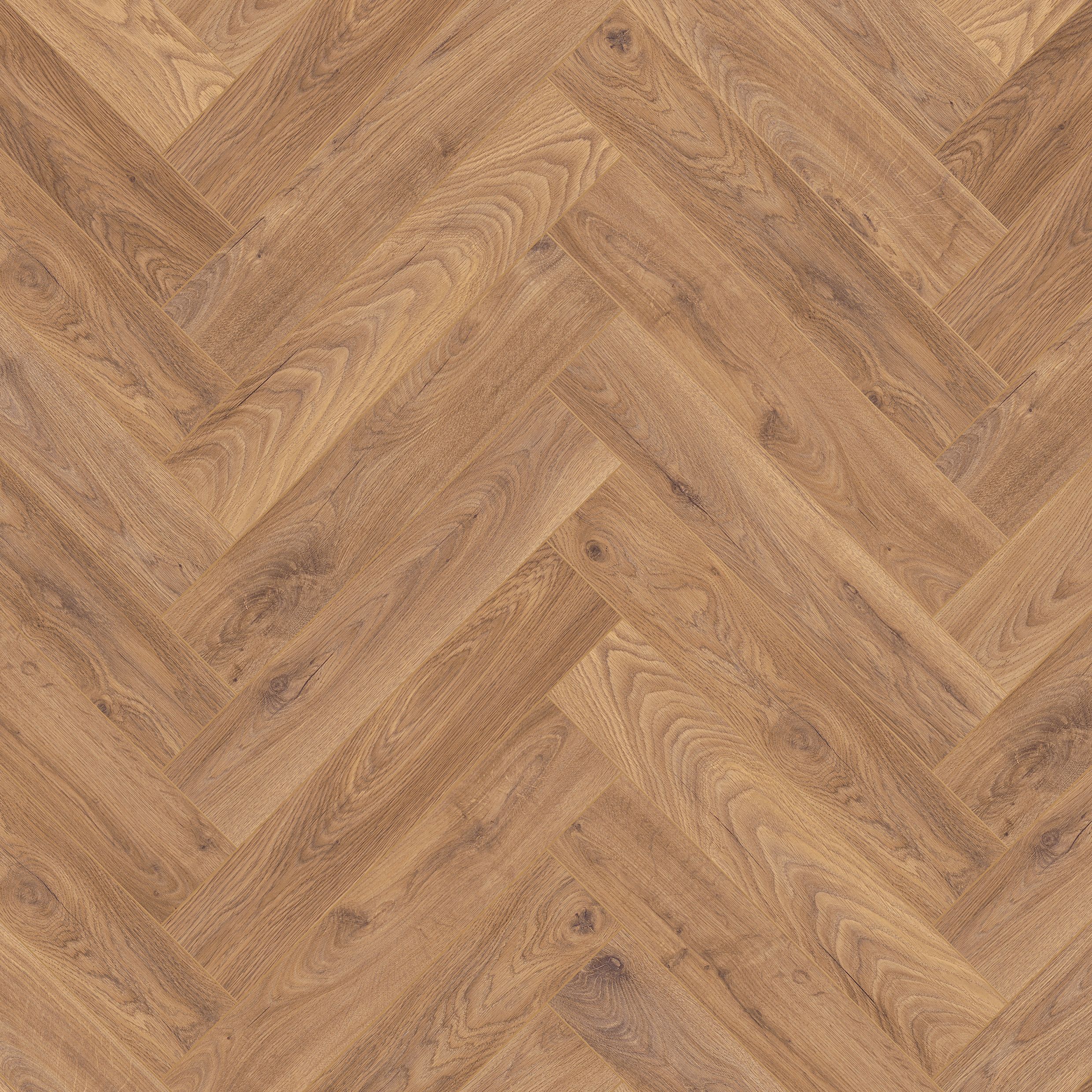 GoodHome Chesterfield Herringbone Natural oak effect Laminate Flooring, 0.87m²