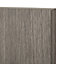GoodHome Chia Grey oak effect slab Drawerline Cabinet door, (W)400mm (H)715mm (T)18mm