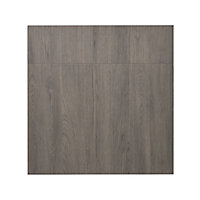 GoodHome Chia Grey oak effect slab Drawerline Cabinet door, (W)600mm (H)715mm (T)18mm