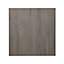 GoodHome Chia Grey oak effect slab Drawerline Cabinet door, (W)600mm (H)715mm (T)18mm