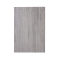 GoodHome Chia Grey oak effect slab Standard Clad on base panel (H)900mm (W)610mm
