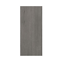 GoodHome Chia Grey oak effect slab Standard Wall End panel (H)720mm (W)320mm