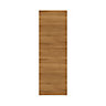 GoodHome Chia Horizontal woodgrain effect slab Tall wall Cabinet door (W)300mm (H)895mm (T)18mm