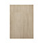 GoodHome Chia Light oak effect slab Drawerline Cabinet door, (W)500mm (H)715mm (T)18mm