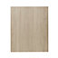 GoodHome Chia Light oak effect slab Highline Cabinet door (W)600mm (H)715mm (T)18mm