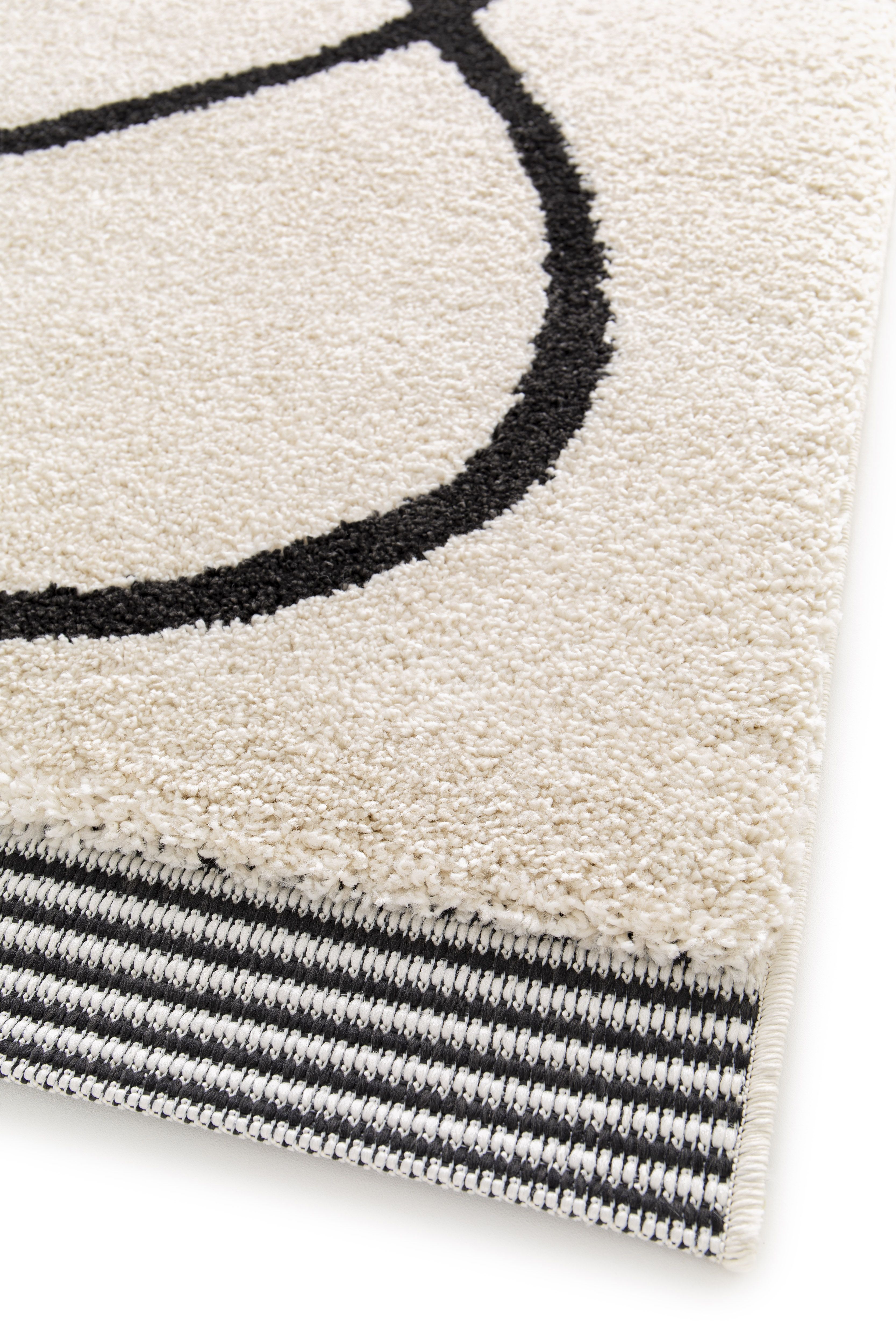 GoodHome Chios White Rug 150cmx80cm