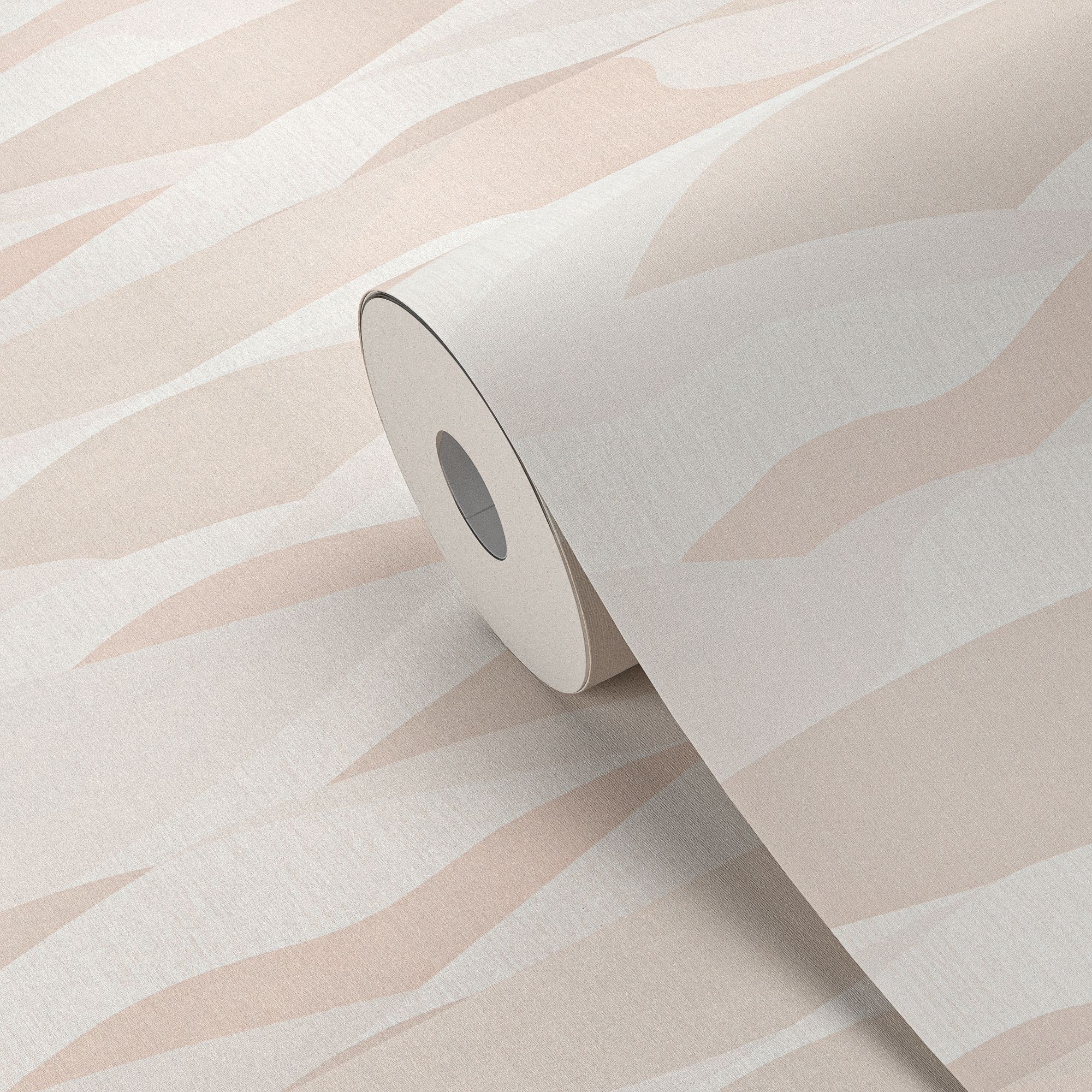 GoodHome Choussy Beige Abstract Embossed Wallpaper