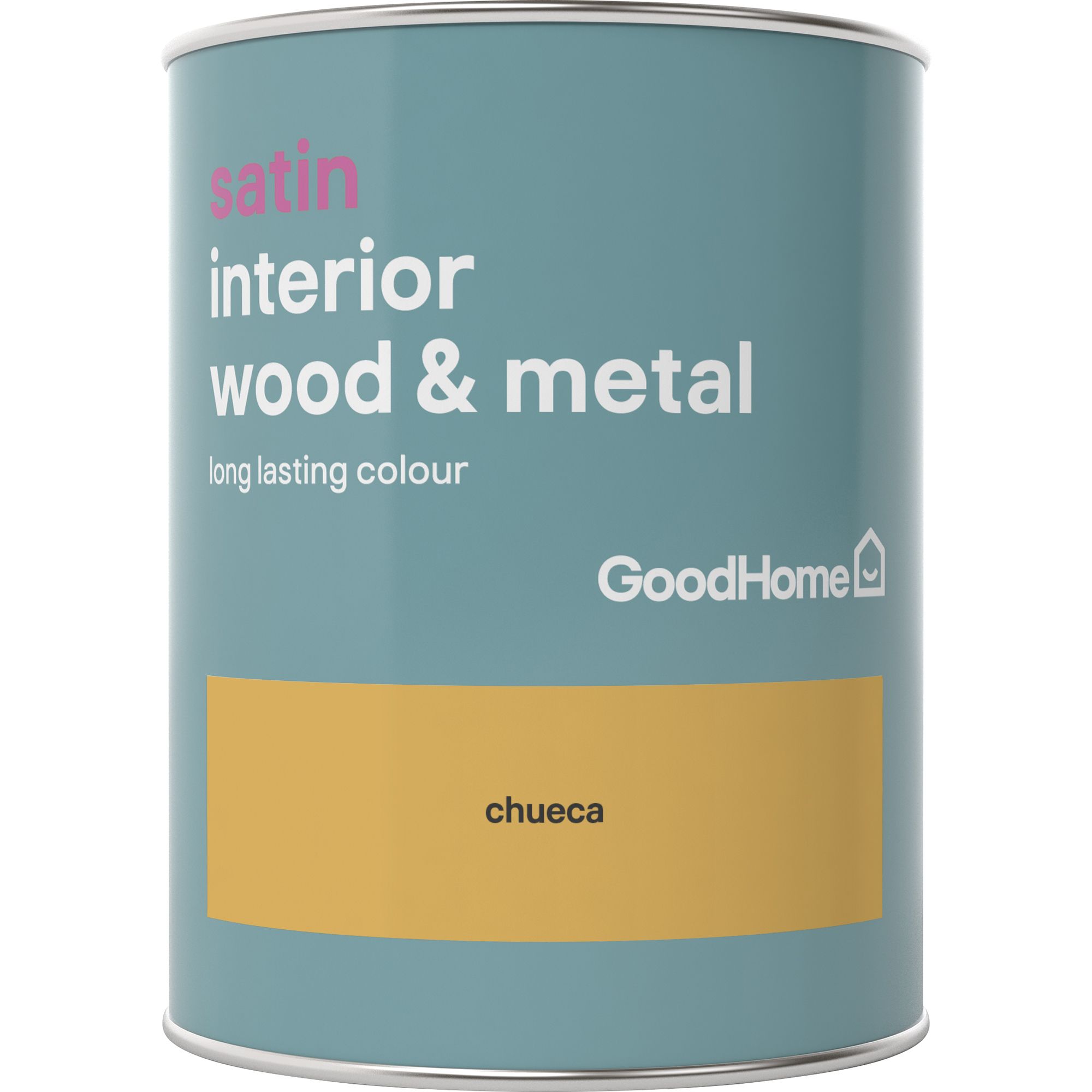 GoodHome Chueca Satin Metal & wood paint, 750ml