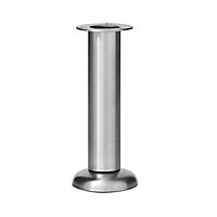GoodHome Cicely 165mm Silver effect Modern Cabinet legs, Pack of 4