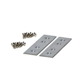 GoodHome Cicely Galvanised Steel Jointing plate (L)160mm (W)25mm, Pack of 2