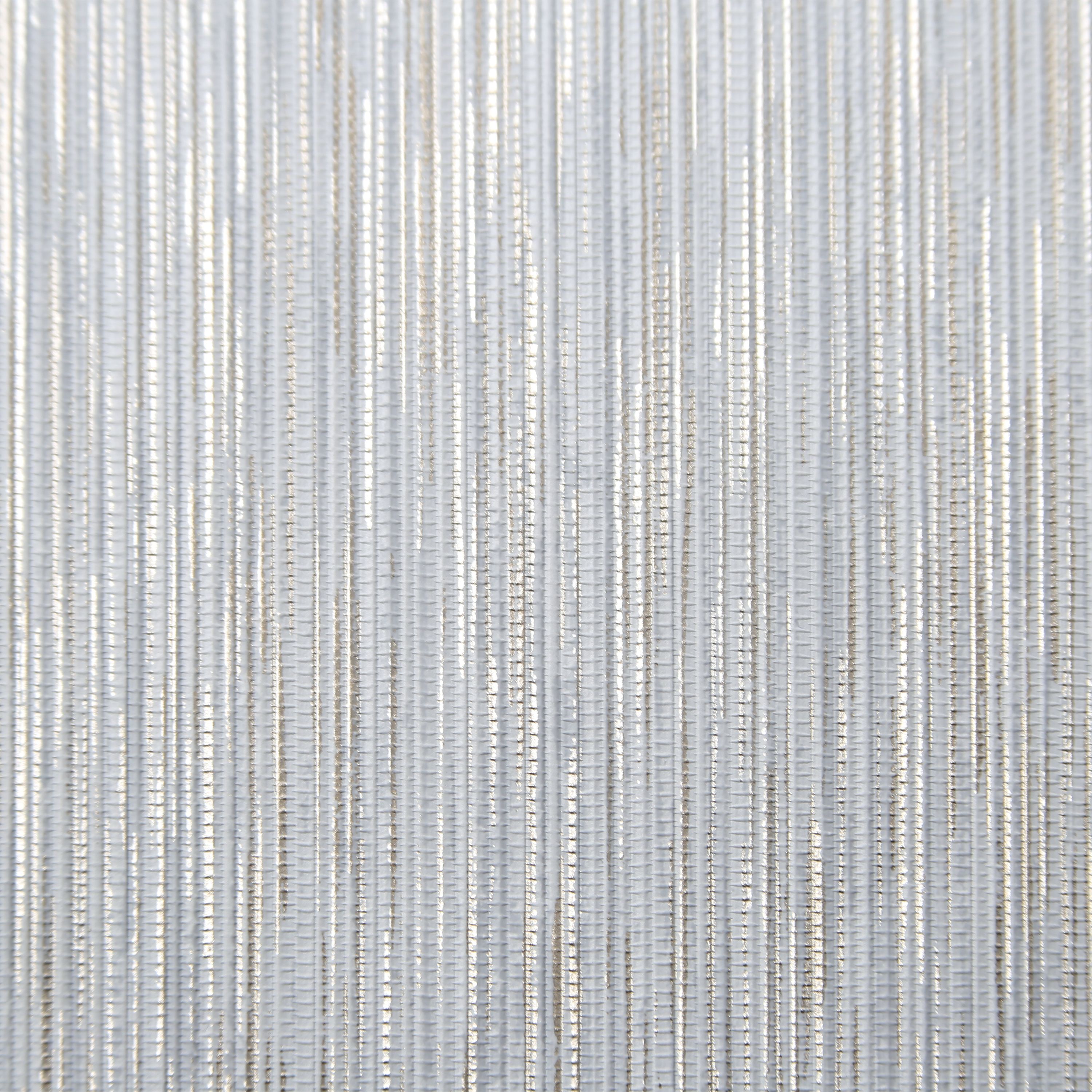 GoodHome Ciral Light grey Metallic effect Striped Textured Wallpaper