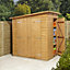 GoodHome Clapperton 6x4 ft Pent Wooden 2 door Shed with floor (Base included) - Assembly service included